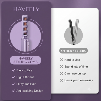 Haveely Glide™ | Portable Cordless Hair Styler