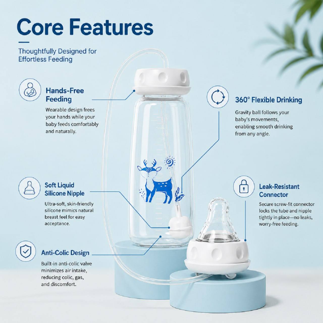 Haveely FlowNest™ - India's Premium Hands-Free Baby Feeding System